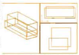 ব্যবহারিকঃ অটোক্যাডে (Auto CAD) এ এক কক্ষ বিশিষ্ট ইমারত এর 3D view অঙ্কন