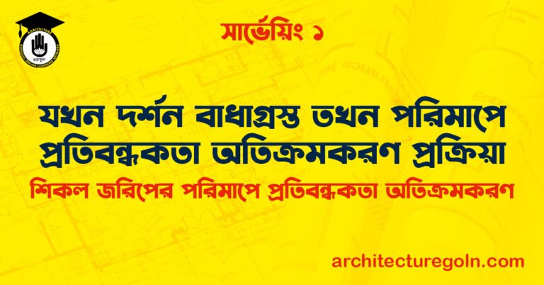 যখন দর্শন বাধাগ্রস্ত তখন পরিমাপে 'প্রতিবন্ধকতা অতিক্রমকরণ প্রক্রিয়া